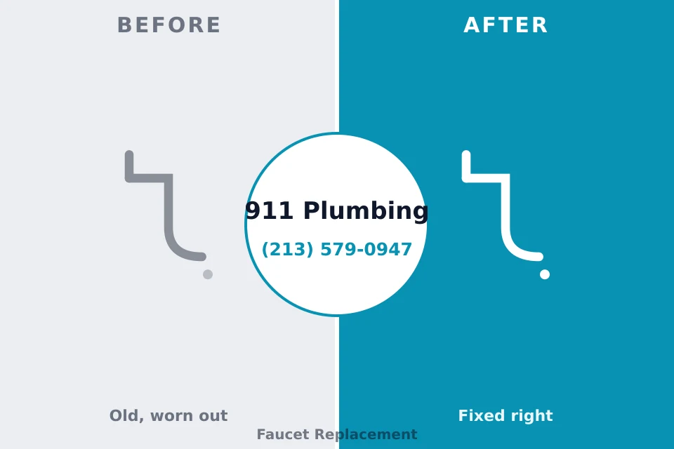 Before and after: plumbing repair Waynesville, OH